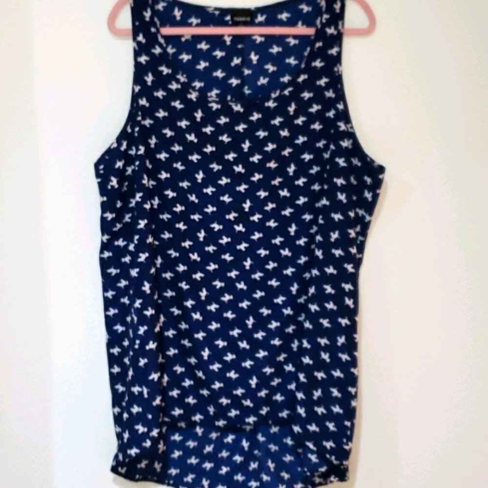 - Torrid blue dress with white dogs print